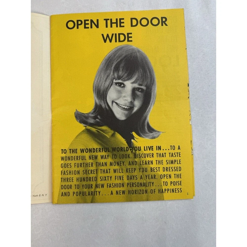 Vintage 1960s DuPont Fashion Booklet Open The Door To The Well Mannered Look Mod